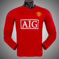 2007-08 Manchester United Home League Edition Retro manica lunga S-2XL