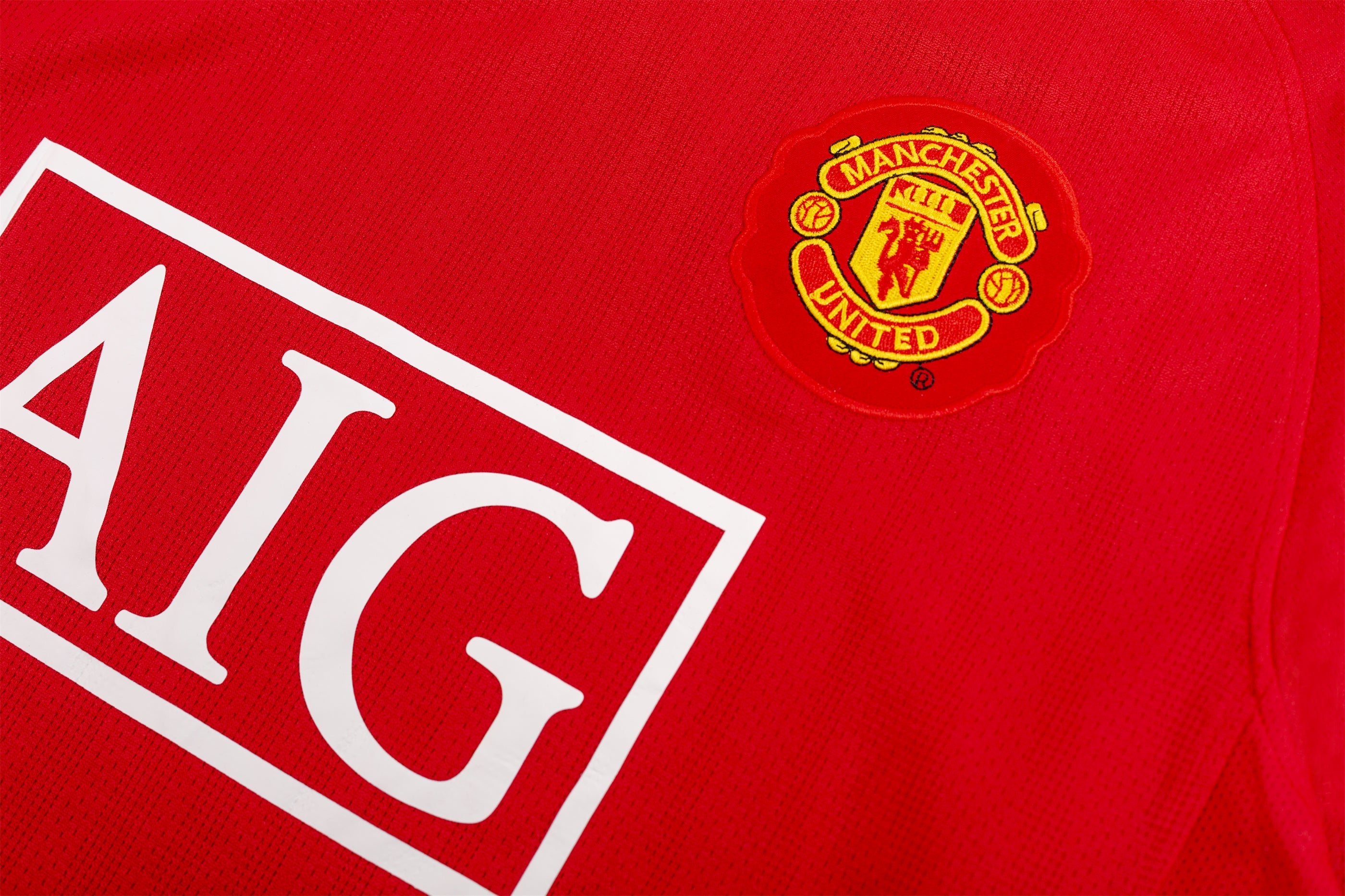 2007-08 Manchester United Home League Edition Retro manica lunga S-2XL