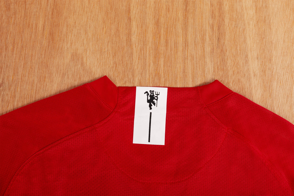 2007-08 Manchester United Home League Edition Retro manica lunga S-2XL