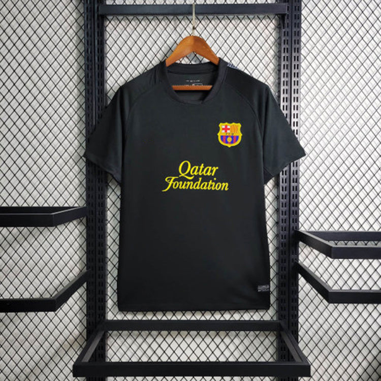 2011-12 Barcellona Nero Trasferta Retrò S-XXL