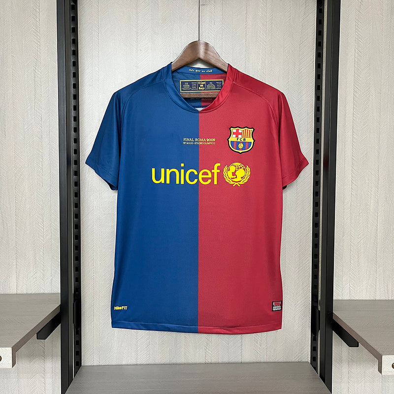 2008-09 Barcellona Maglia Retro Home S-XXL