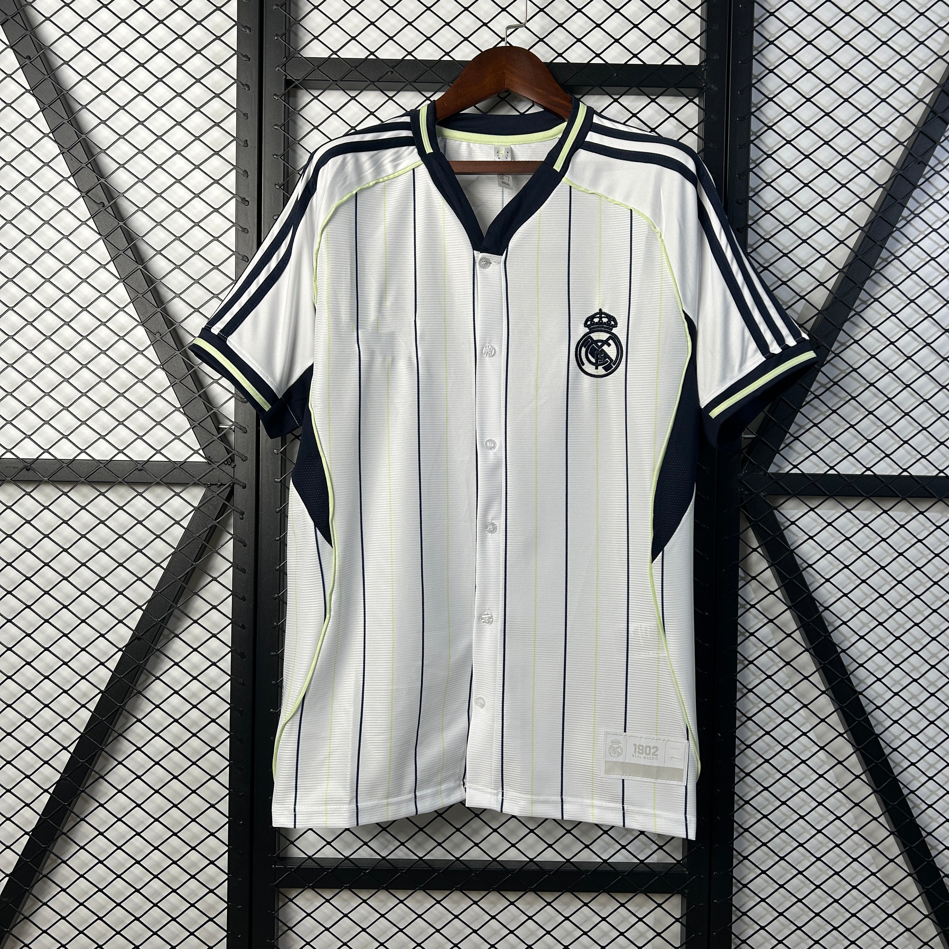 2025-26 Real Madrid Baseball uniform White S-4XL
