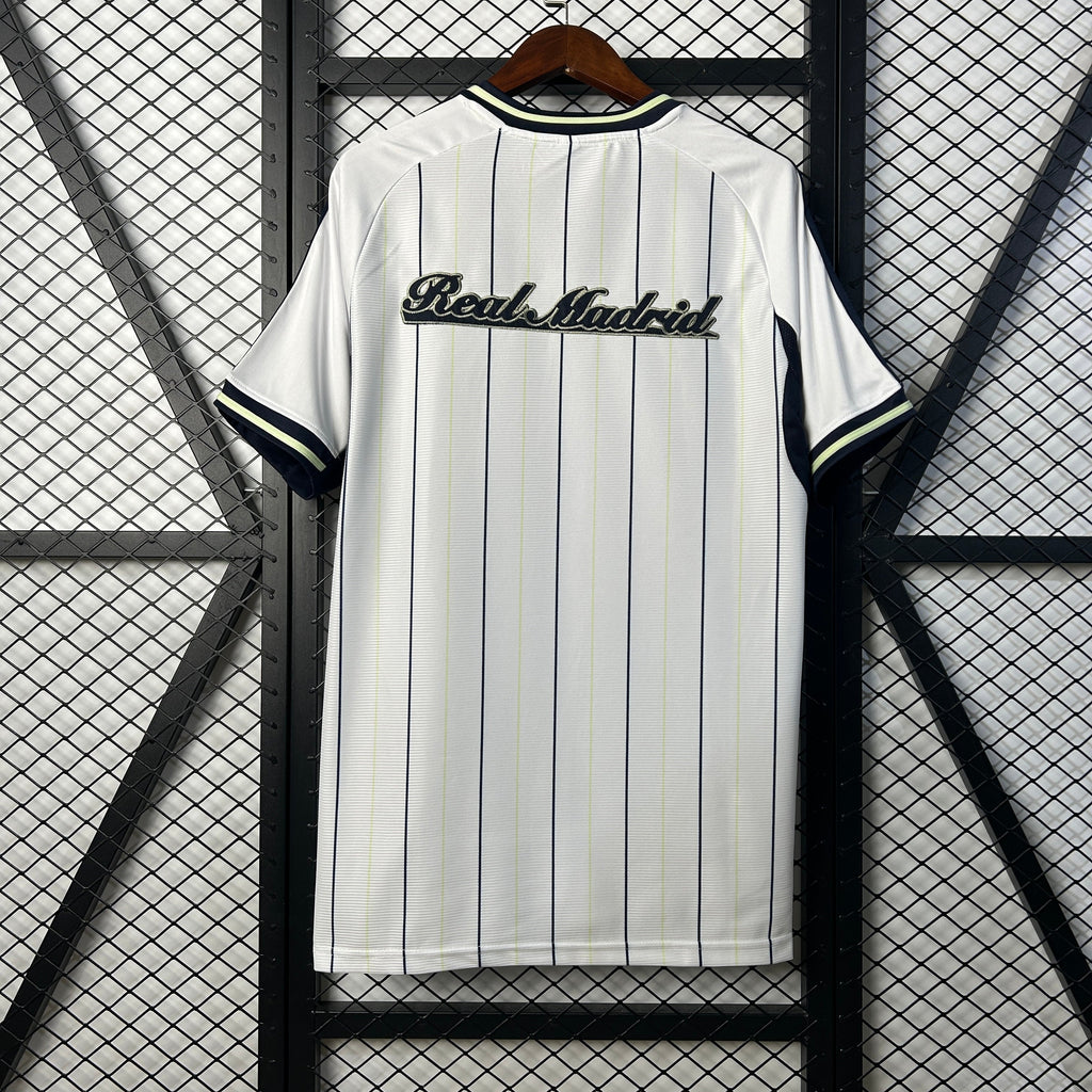2025-26 Divisa da baseball Real Madrid Bianca S-4XL