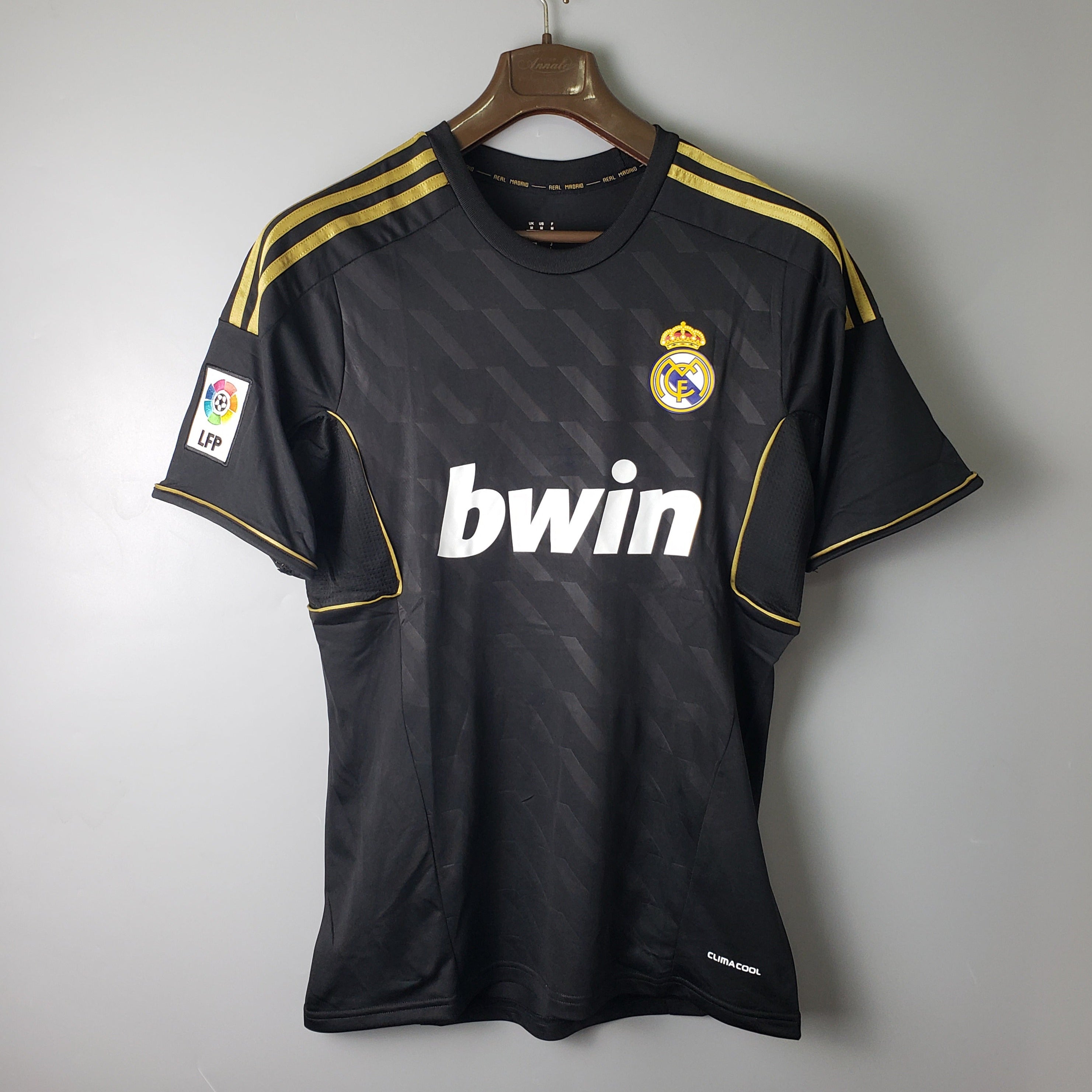 2012 Real Madrid nero retrò S-2XL