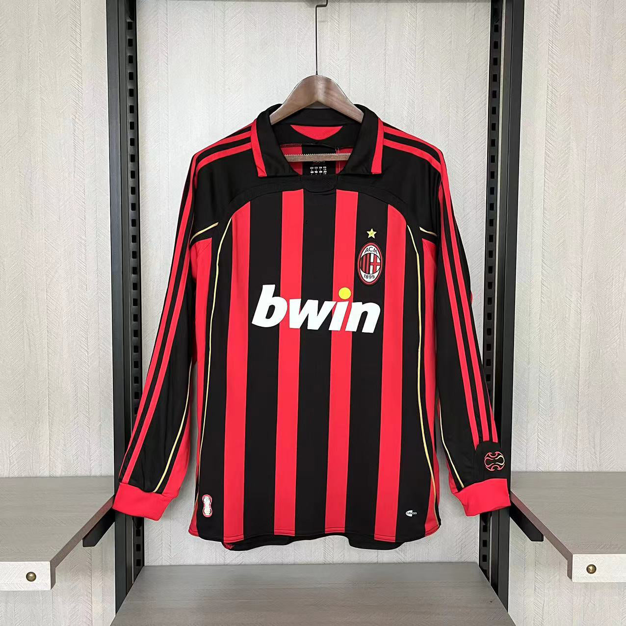 2006-07 Milan maglia gara casa manica lunga S-XXL